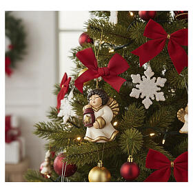 Christmas angel with lantern ornament THUN, large