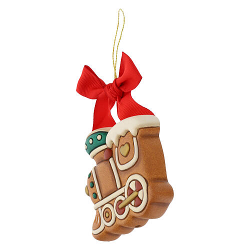 THUN Ceramic maxi Christmas decoration: gingerbread train 3