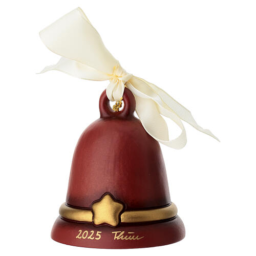 Dzwoneczek THUN Limited Edition – Pepi, ceramika ręcznie malowana, kolor bordowy 6