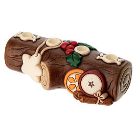 Milieu de table bûche en céramique THUN