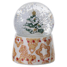 Small THUN Christmas tree snow globe