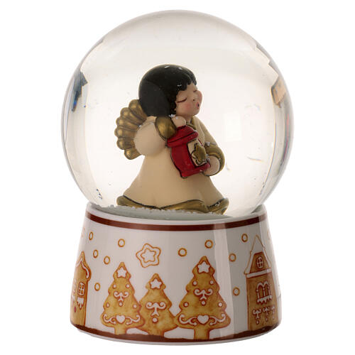 THUN Medium Christmas decorative snow globe with angel 4