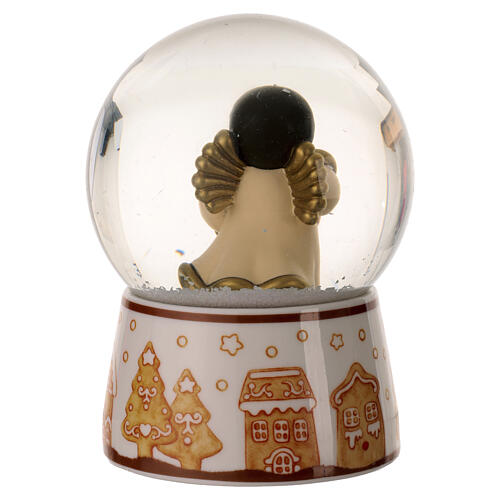 THUN Medium Christmas decorative snow globe with angel 5