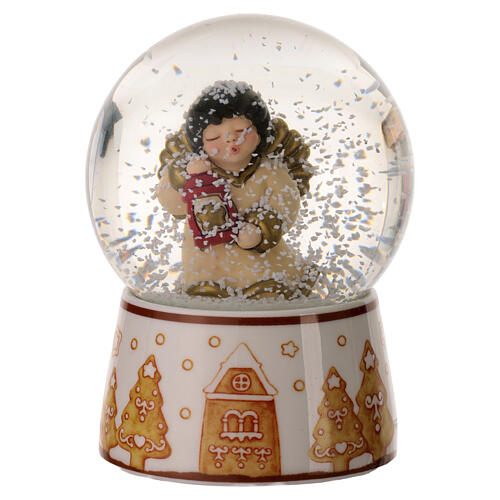 Palla di neve decorativa Angelo THUN natale media 2