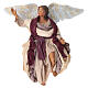 Fliegender Engel mit violettem Gewand, für 25–30 cm Krippe im neapolitanischen Stil s1