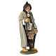 Pastor com tocha em terracota para presépio napolitano 30 cm s3