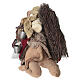 Camello bardado sentado cargado 23x42x18 cm terracota belén napolitano 30-35 cm s8