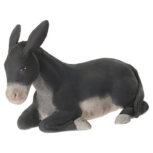 Burro sentado terracota 10 cm belén napolitano de 20 cm 2