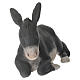Osiołek siedzący - figurka z terrakoty h 10 cm, do szopki neapolitańskiej 20 cm s1
