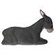 Osiołek siedzący - figurka z terrakoty h 10 cm, do szopki neapolitańskiej 20 cm s4