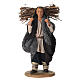 Estatuilla hombre que transporta leña 20 cm belén napolitano terracota s1