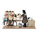 Vendedor de semillas con niño y carro 13x25x9 cm movimiento belén napolitano 14 cm s1