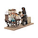 Vendedor de semillas con niño y carro 13x25x9 cm movimiento belén napolitano 14 cm s4