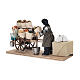 Vendedor de semillas con niño y carro 13x25x9 cm movimiento belén napolitano 14 cm s6