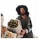 Sprzedawca nasion z dzieckiem na wózie - ruchoma figurka do szopki neapolitańskiej 14 cm, 13×25×9 cm s2