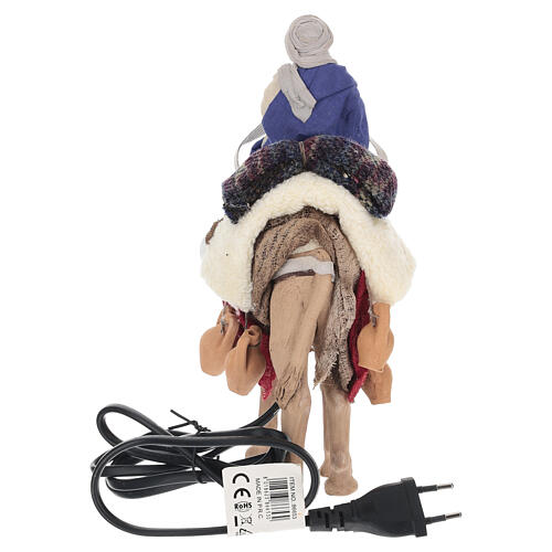 Kamelreiter mit beweglichem Kamel im neapolitanischen Stil, Höhe 25 cm 8