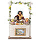 Zitronenverkaufsstand mit bewegter Terrakottafigur, 12 cm, neapolitanische Krippe s1