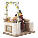 Zitronenverkaufsstand mit bewegter Terrakottafigur, 12 cm, neapolitanische Krippe s5