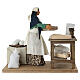 Femme qui tamise la farine mouvement crèche napolitaine 16-18 cm s5