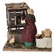 Kurnik z kurami - scena 20×20×15 cm z mechanizmem ruchu, do szopki neapolitańskiej 16–18 cm s5