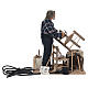 Stuhlreparateur, bewegte Krippenszene für 30 cm Krippe, 25 × 15 × 20 cm s7