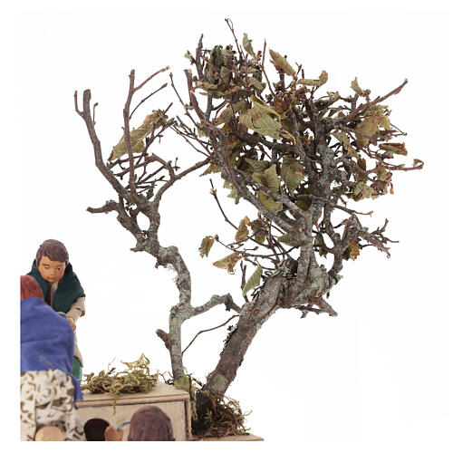 Schaukel mit Kindern, bewegte Krippenszene 28 × 17,3 × 25 cm, neapolitanische Krippe 7