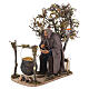 Drwal jedzący przy kociołku - ruchoma figurka do szopki neapolitańskiej 30 cm, 30×15×25 cm s8
