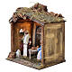 Natividad con cabaña 60x50x40 cm movimiento belén napolitano 30 cm s3