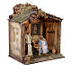Natividad con cabaña 60x50x40 cm movimiento belén napolitano 30 cm s4