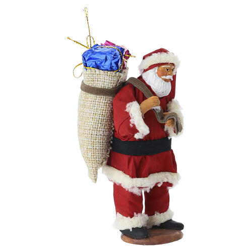 Father Christmas with sack for 14 cm Neapolitan Nativity Scene 3