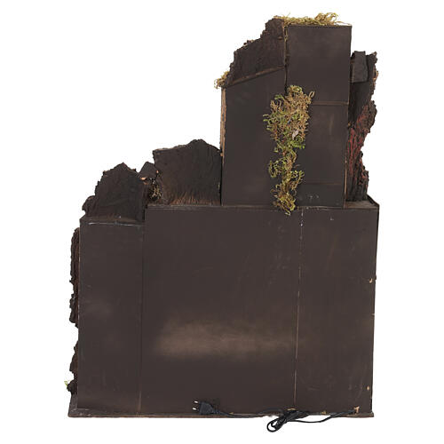 Borgo con luci presepe Napoli 14 cm 110x90x70 cm  12