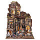 Borgo con luci presepe Napoli 14 cm 110x90x70 cm  s1