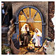 Borgo con luci presepe Napoli 14 cm 110x90x70 cm  s2