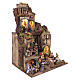 Borgo con luci presepe Napoli 14 cm 110x90x70 cm  s7