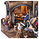 Borgo con luci presepe Napoli 14 cm 110x90x70 cm  s9