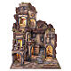 Borgo con luci presepe Napoli 14 cm 110x90x70 cm  s11