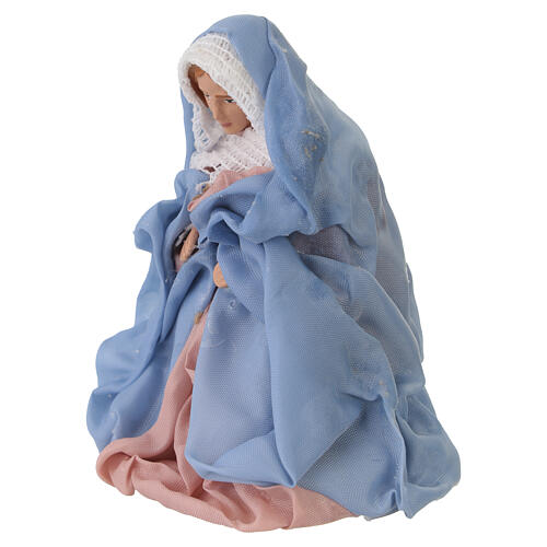 Terracotta Our Lady for 10-12 cm Neapolitan Nativity Scene 2