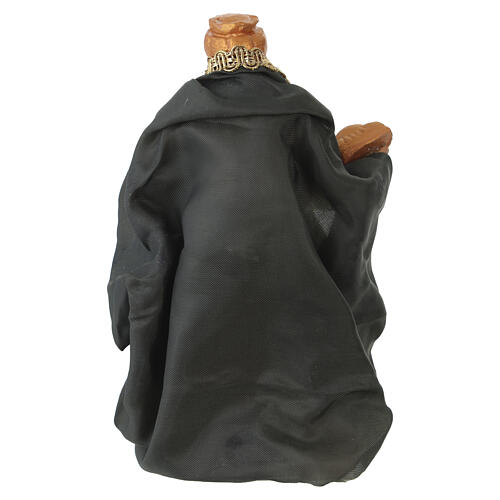 Wise King Caspar for 10-12 cm Neapolitan Nativity, terracotta 4