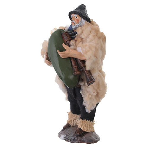 Zampognaro in terracotta presepe Napoli 12 cm 2