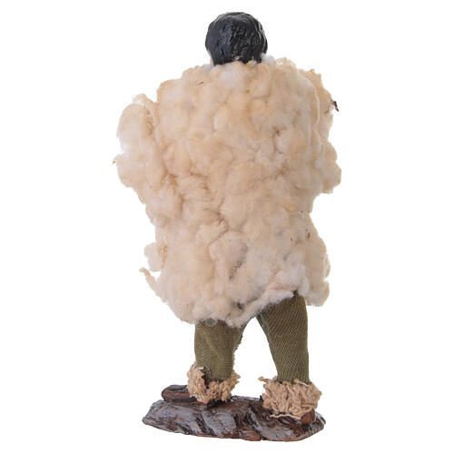 Zampognaro con ciaramella terracotta presepe napoletano 12 cm 4