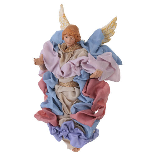Engel aus Terrakotta für 12 cm Krippe im neapolitanischen Stil 2