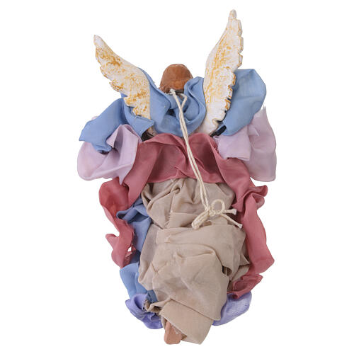 Angelo in terracotta presepe napoletano 12 cm 4