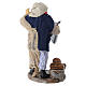 Terracotta fisherman for 12 cm Neapolitan Nativity Scene s4