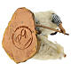 Shepherd with sheep for 12 cm Neapolitan Nativity Scene, terracotta s6