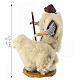 Berger avec mouton 12 cm crèche napolitaine en terre cuite s2