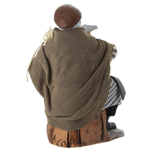 Cordonnier en terre cuite pour crèche napolitaine 12 cm 4