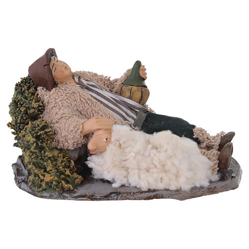 Benino le berger endormi terre cuite crèche napolitaine 12 cm 4