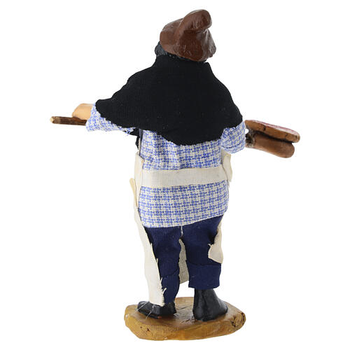 Terracotta pizza maker for 12 cm Neapolitan Nativity Scene 4