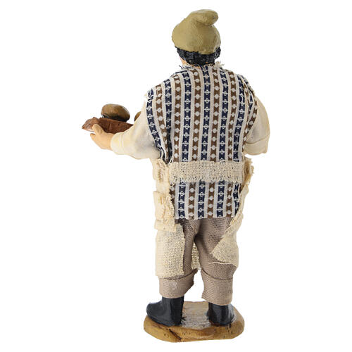 Boulanger en terre cuite 12 cm crèche napolitaine 4