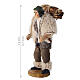 Pastore con legna presepe napoletano 12 cm in terracotta s2
